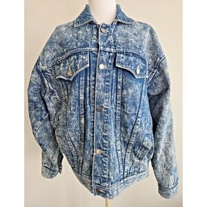 Rare Vintage Julius Acid Wash Denim Jean Jacket Acid Wash Men's Sz M Y2K Grunge